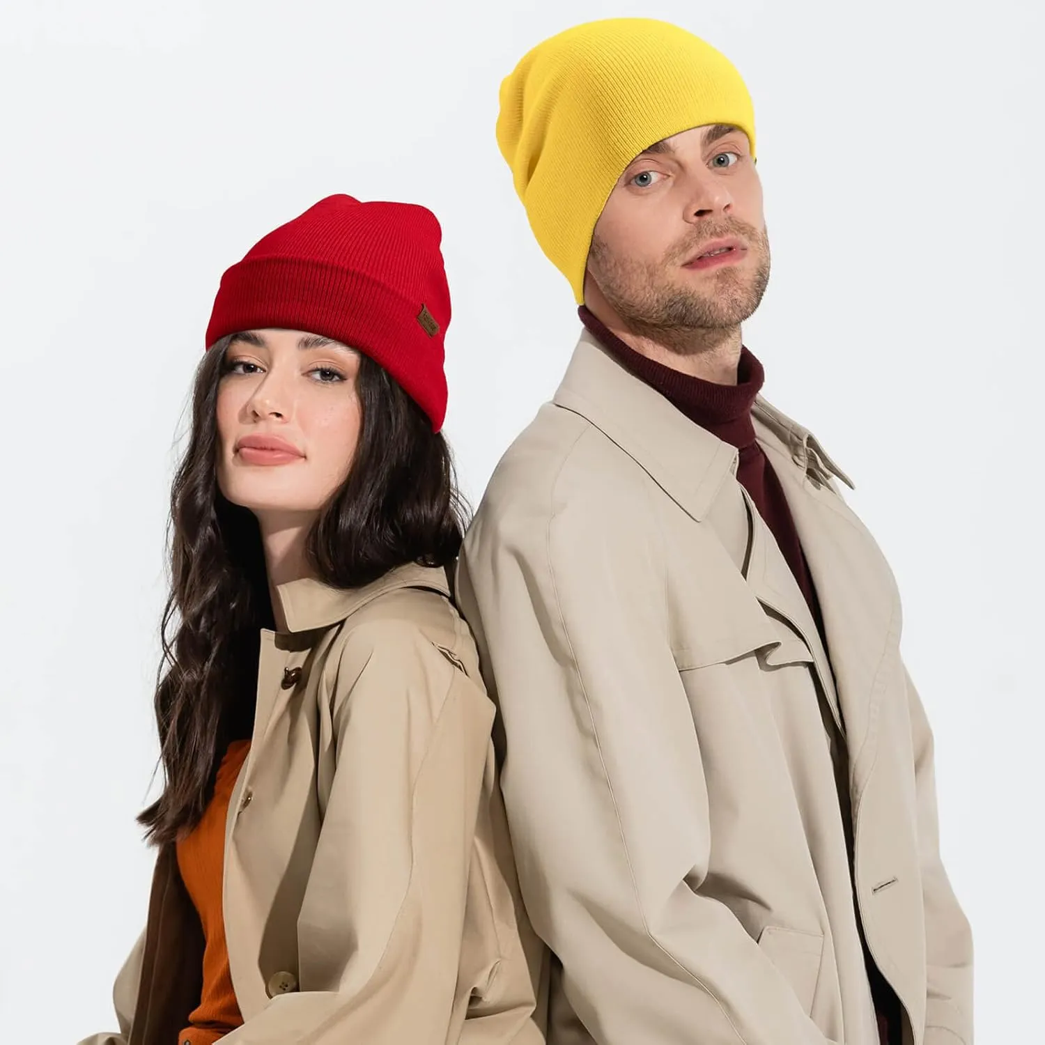 Beanie for Men Winter Thermal Cuffed Knit Hat Warm Gifts Womens Beanies