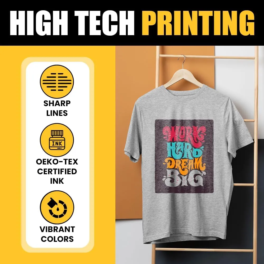 Custom Photo Adult T-Shirt Unisex Short Sleeve Crewneck Polycotton Personalized Customized Gift Shirt with Photo Image Text