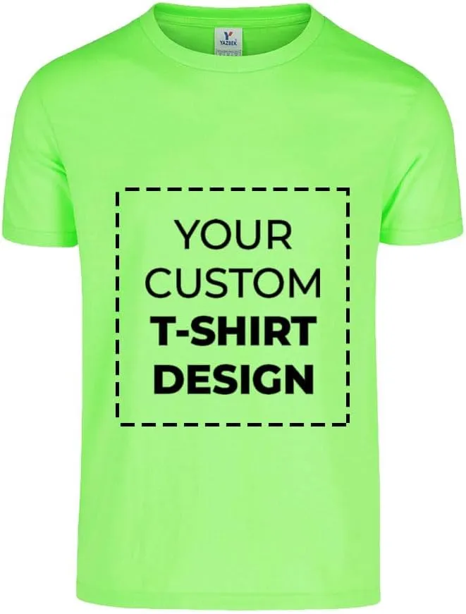 Custom Photo Adult T-Shirt Unisex Short Sleeve Crewneck Polycotton Personalized Customized Gift Shirt with Photo Image Text