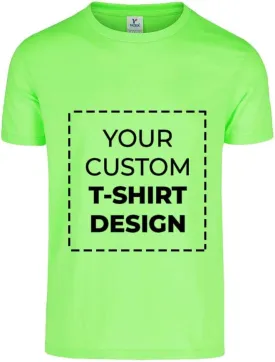 Custom Photo Adult T-Shirt Unisex Short Sleeve Crewneck Polycotton Personalized Customized Gift Shirt with Photo Image Text