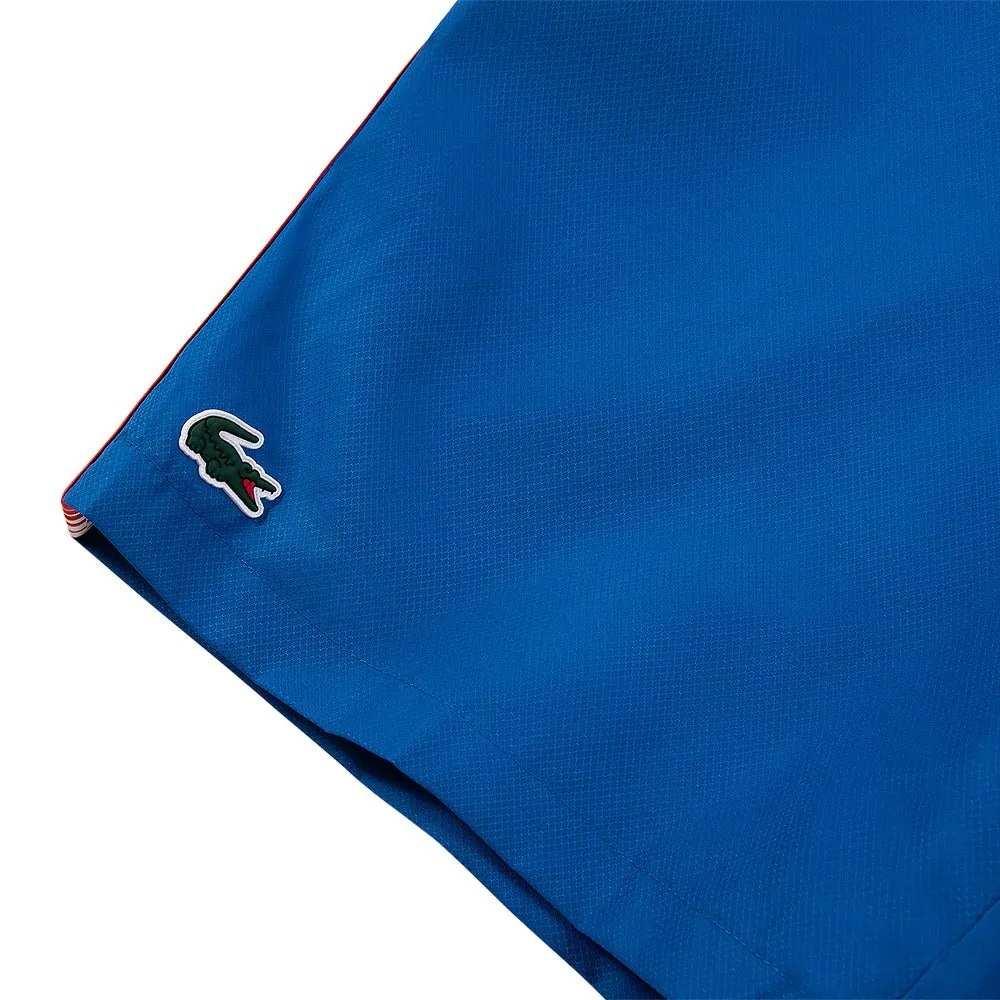 Dotted Polyester Short | Blue