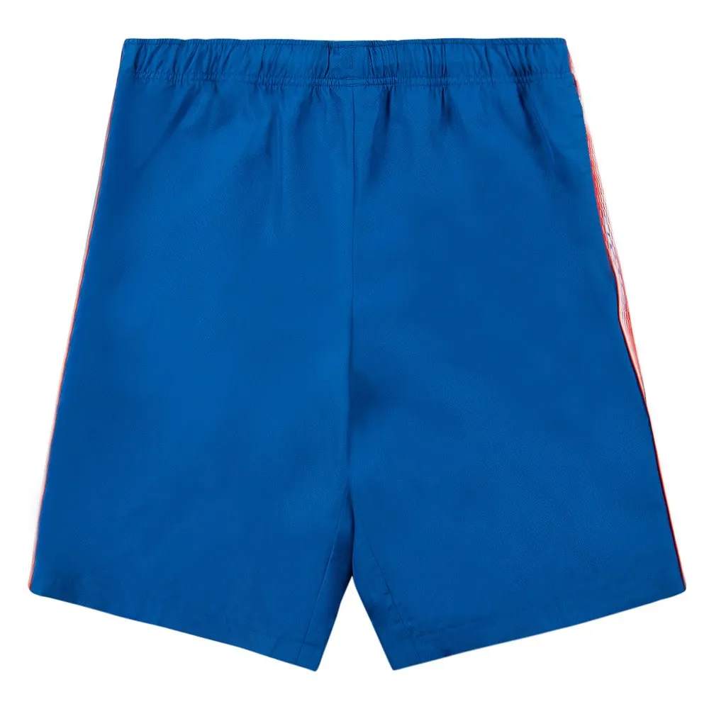 Dotted Polyester Short | Blue