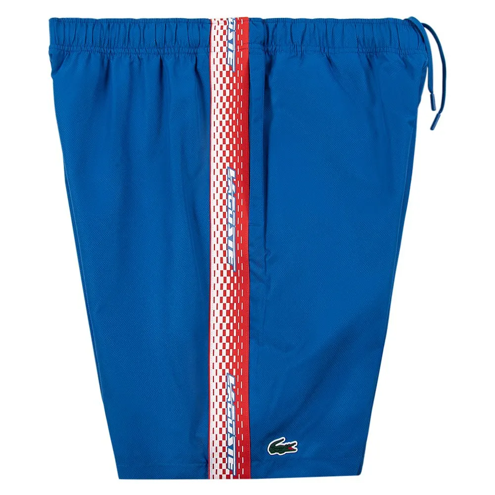Dotted Polyester Short | Blue
