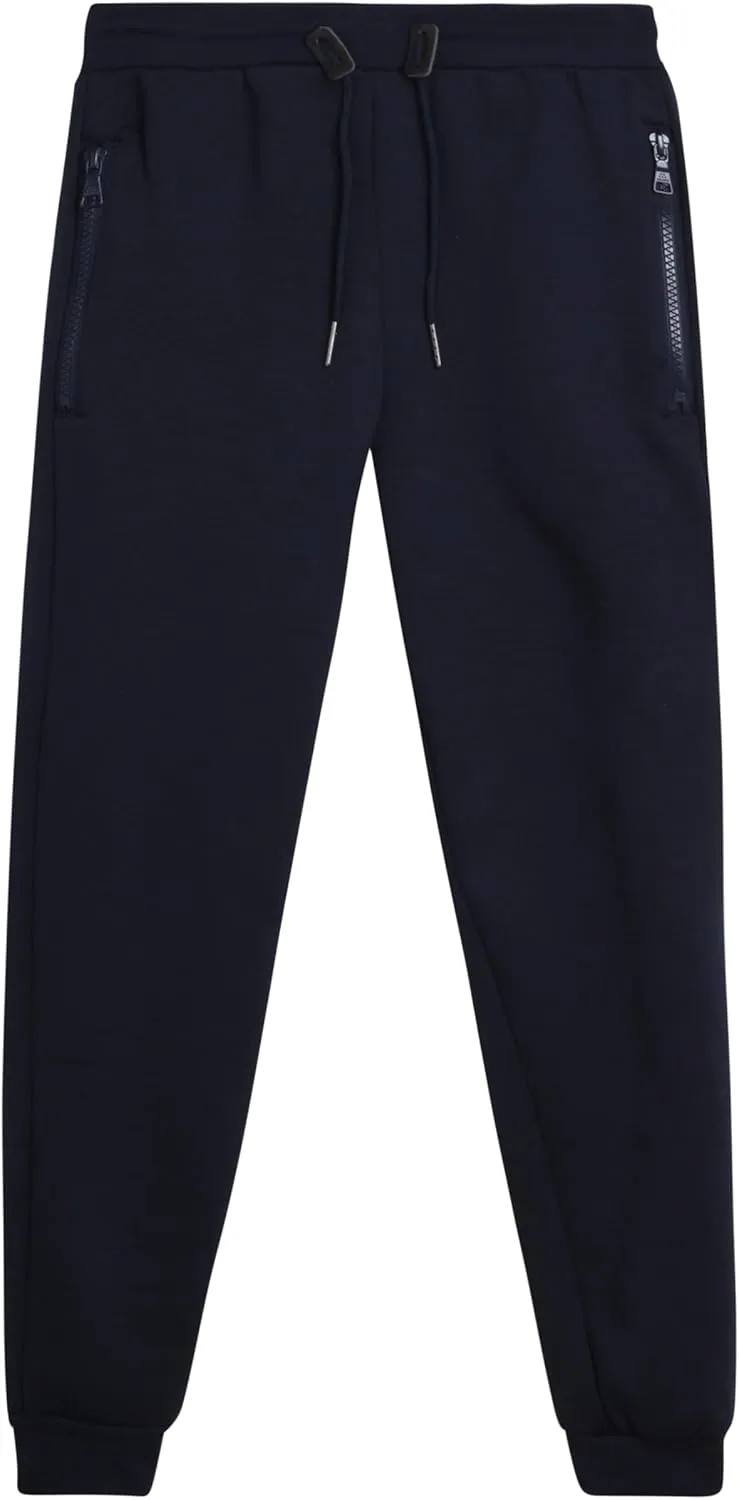 Galaxy by Harvic Boys' Sweatpants - Athletic Fleece Jogger Pants with Zipper Pockets - Size Up for Ideal Fit (Sizes: 8-20)
