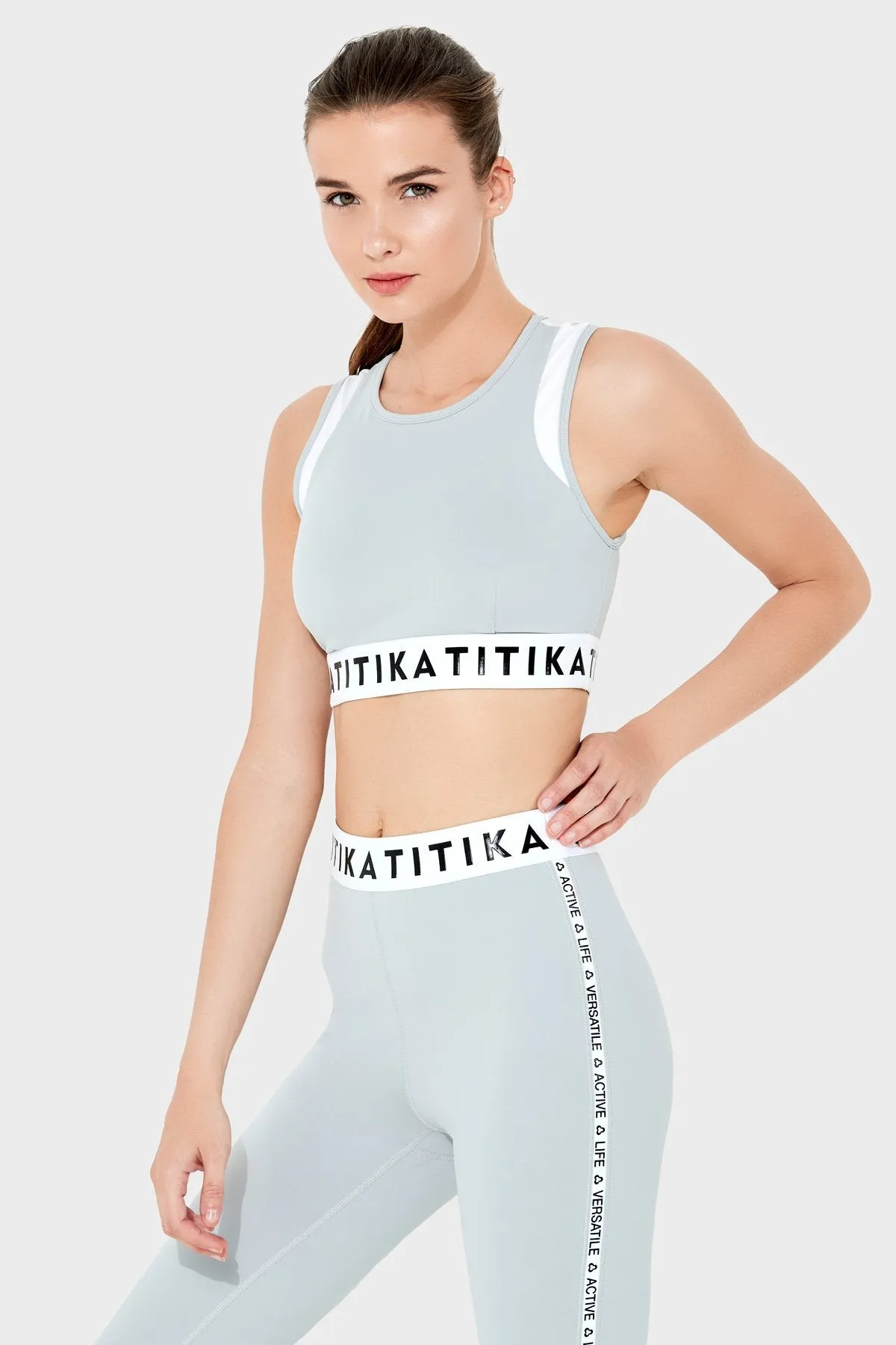 Gatten Medium Impact Bra - Grey
