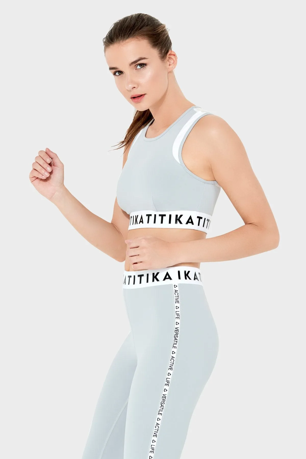 Gatten Medium Impact Bra - Grey