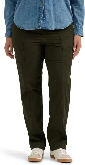 Lee Women's Plus Size Ultra Lux Comfort with Flex-to-go Utility Pant
