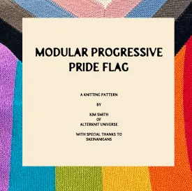 Modular Progressive Pride Flag :: Knitting Pattern by Kim Smith