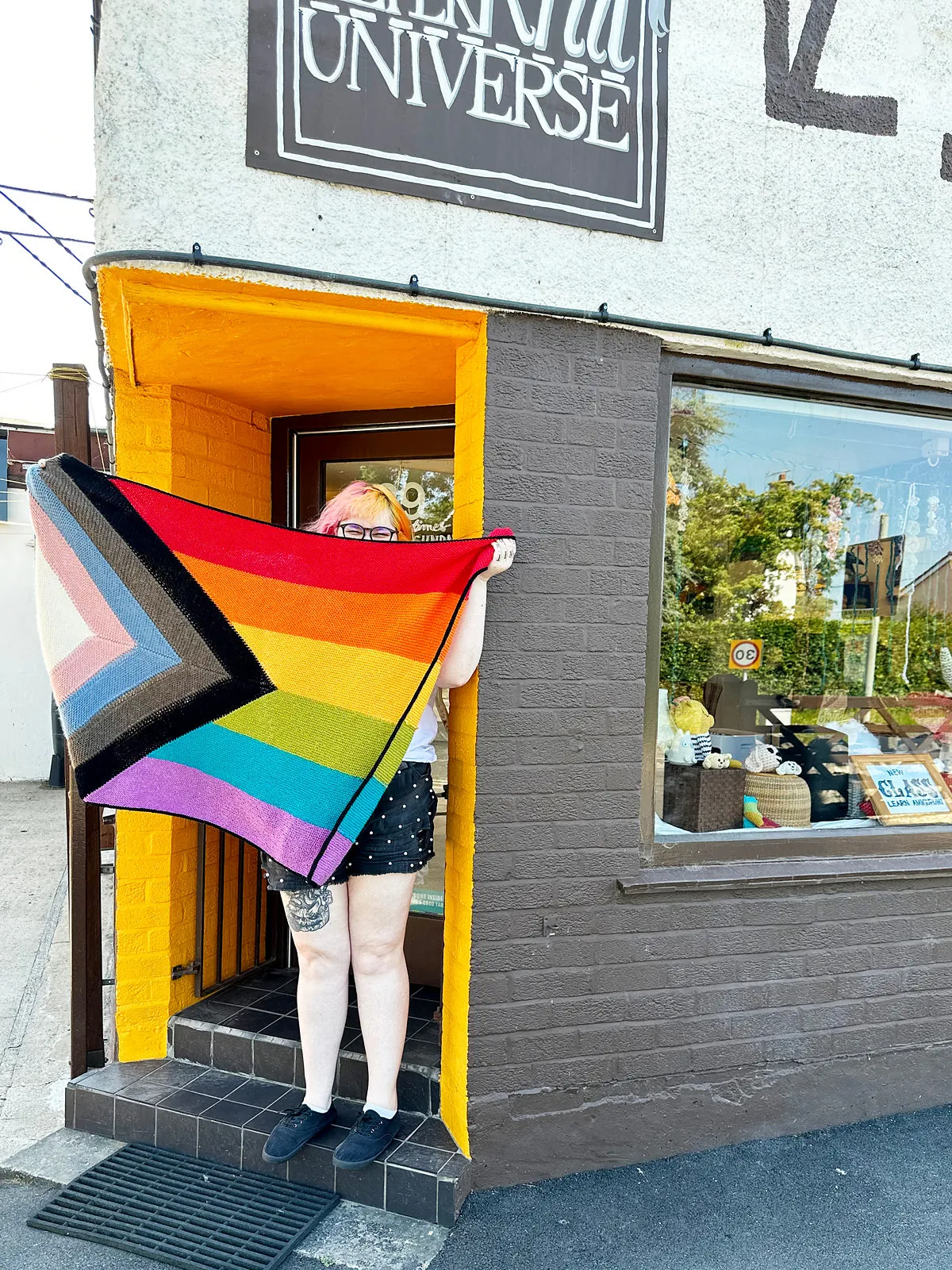Modular Progressive Pride Flag :: Knitting Pattern by Kim Smith