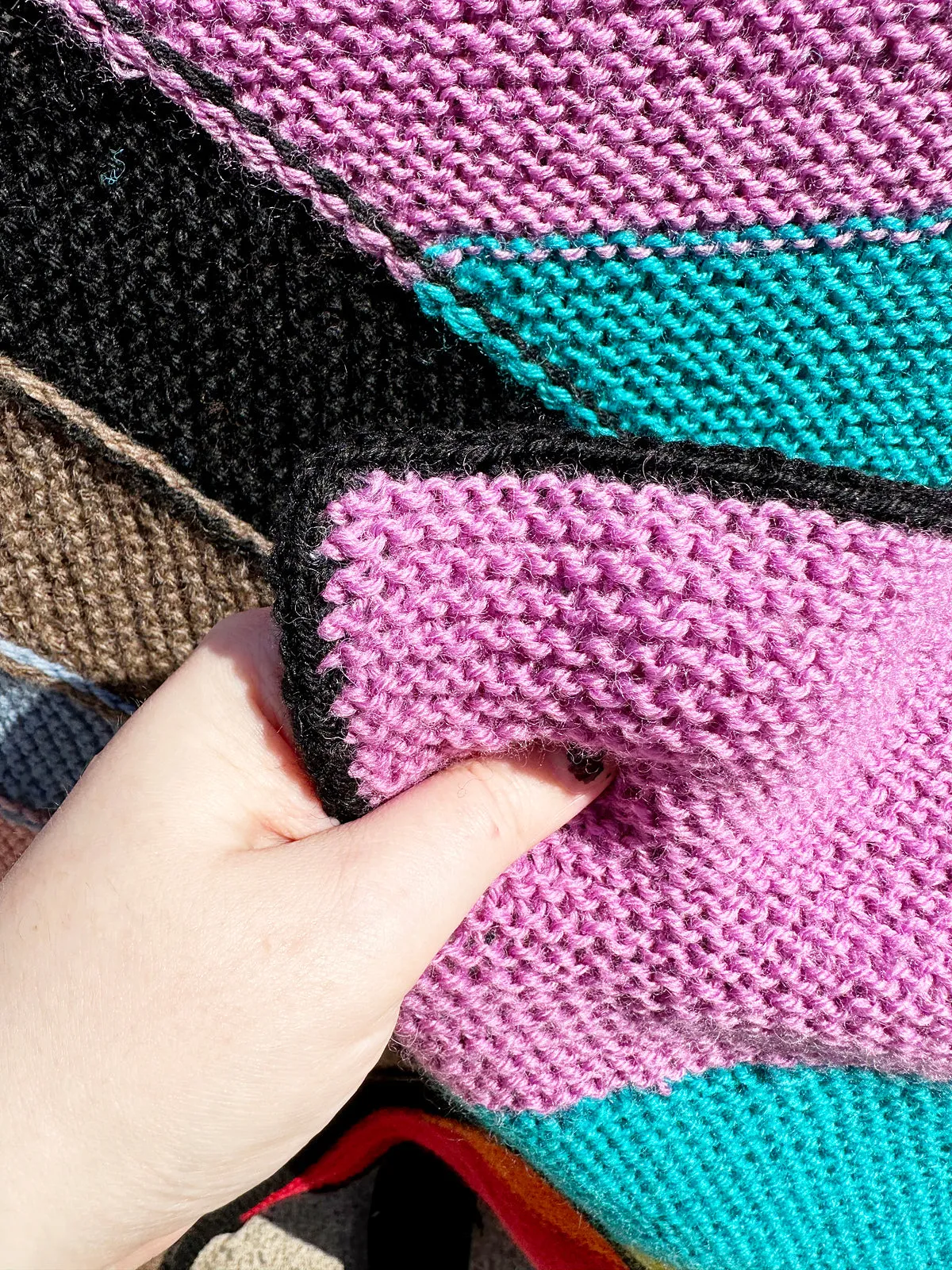 Modular Progressive Pride Flag :: Knitting Pattern by Kim Smith