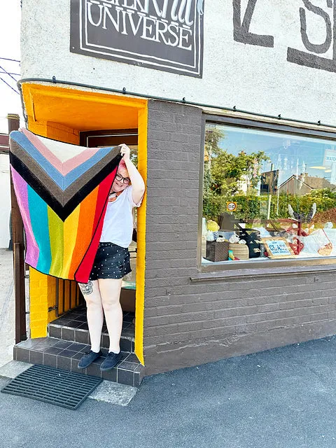 Modular Progressive Pride Flag :: Knitting Pattern by Kim Smith