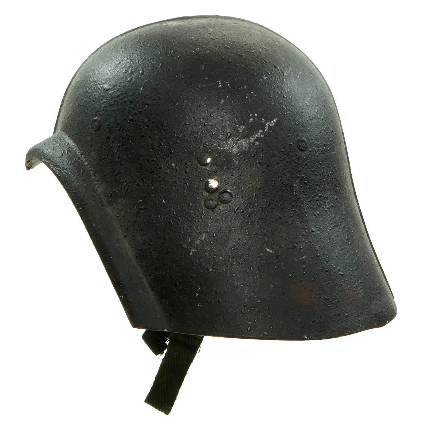 Original Iraqi Fedayeen Helmet with Intact Saddam Badge, Liner & Chinstrap - Operation Iraqi Freedom Bringback OIF