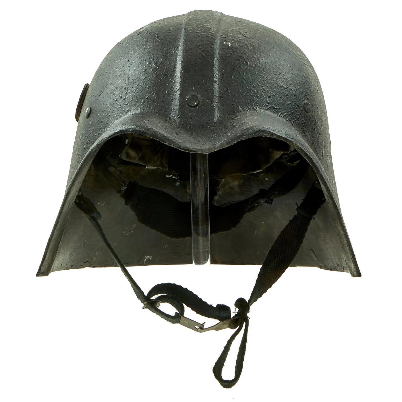 Original Iraqi Fedayeen Helmet with Intact Saddam Badge, Liner & Chinstrap - Operation Iraqi Freedom Bringback OIF