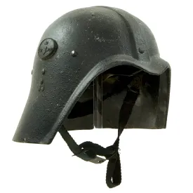 Original Iraqi Fedayeen Helmet with Intact Saddam Badge, Liner & Chinstrap - Operation Iraqi Freedom Bringback OIF