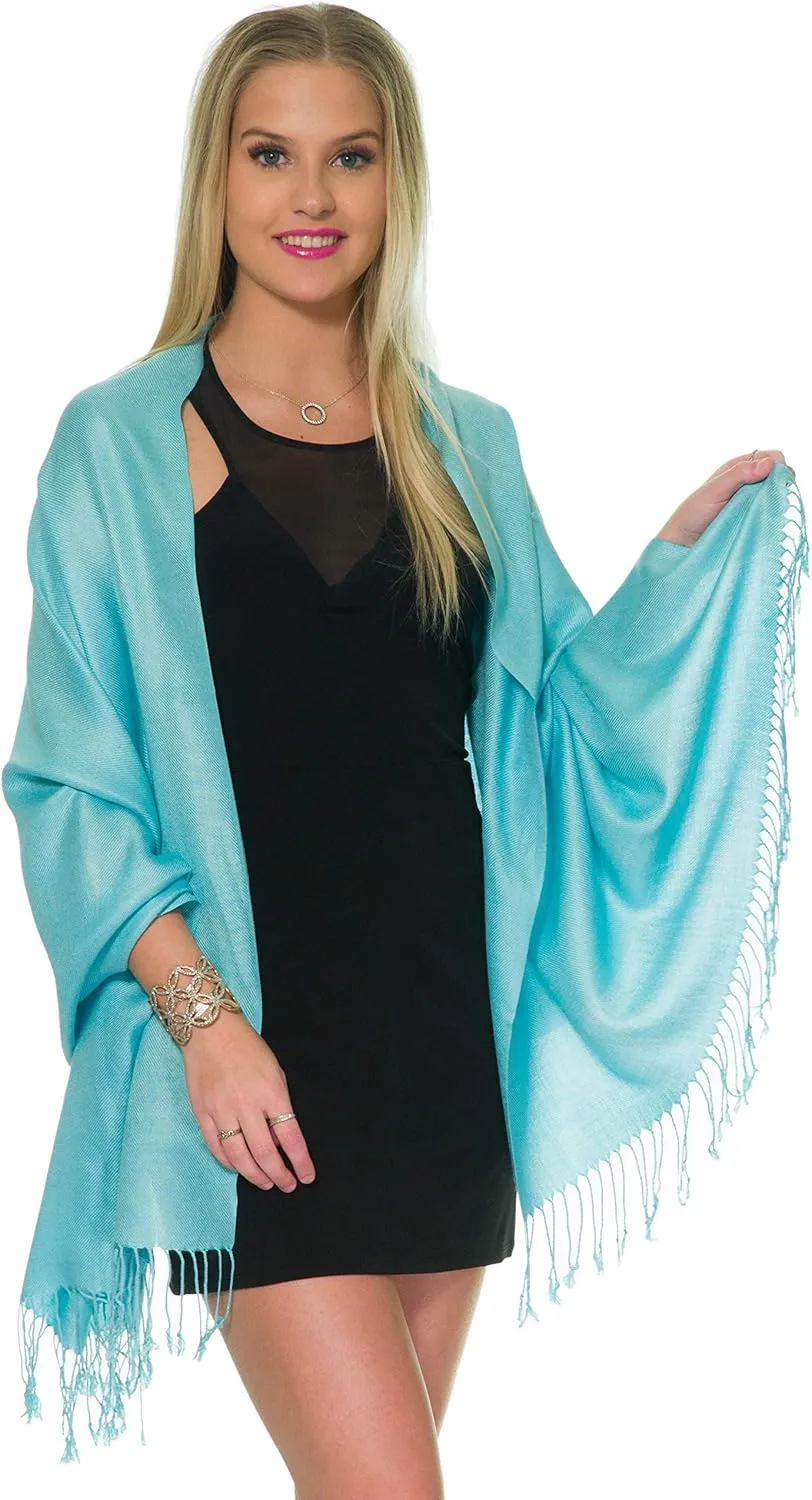 Pashmina Shawls and Wraps for Evening Dresses, Large Soft Pashminas Wedding Shawl
