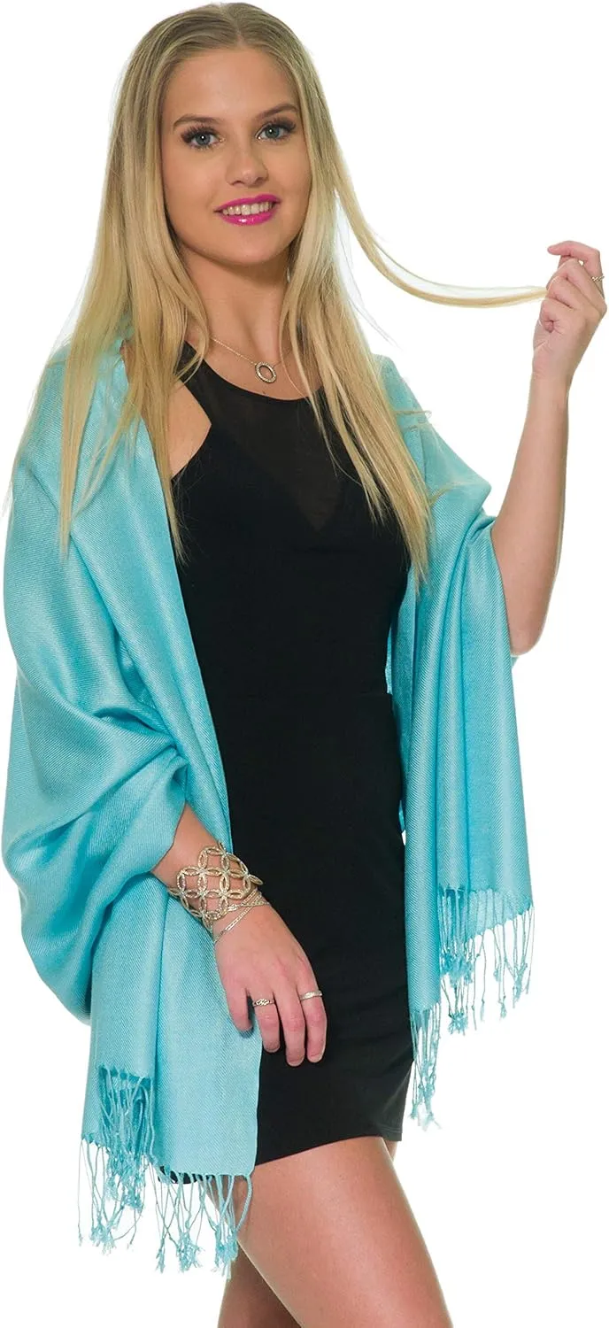Pashmina Shawls and Wraps for Evening Dresses, Large Soft Pashminas Wedding Shawl