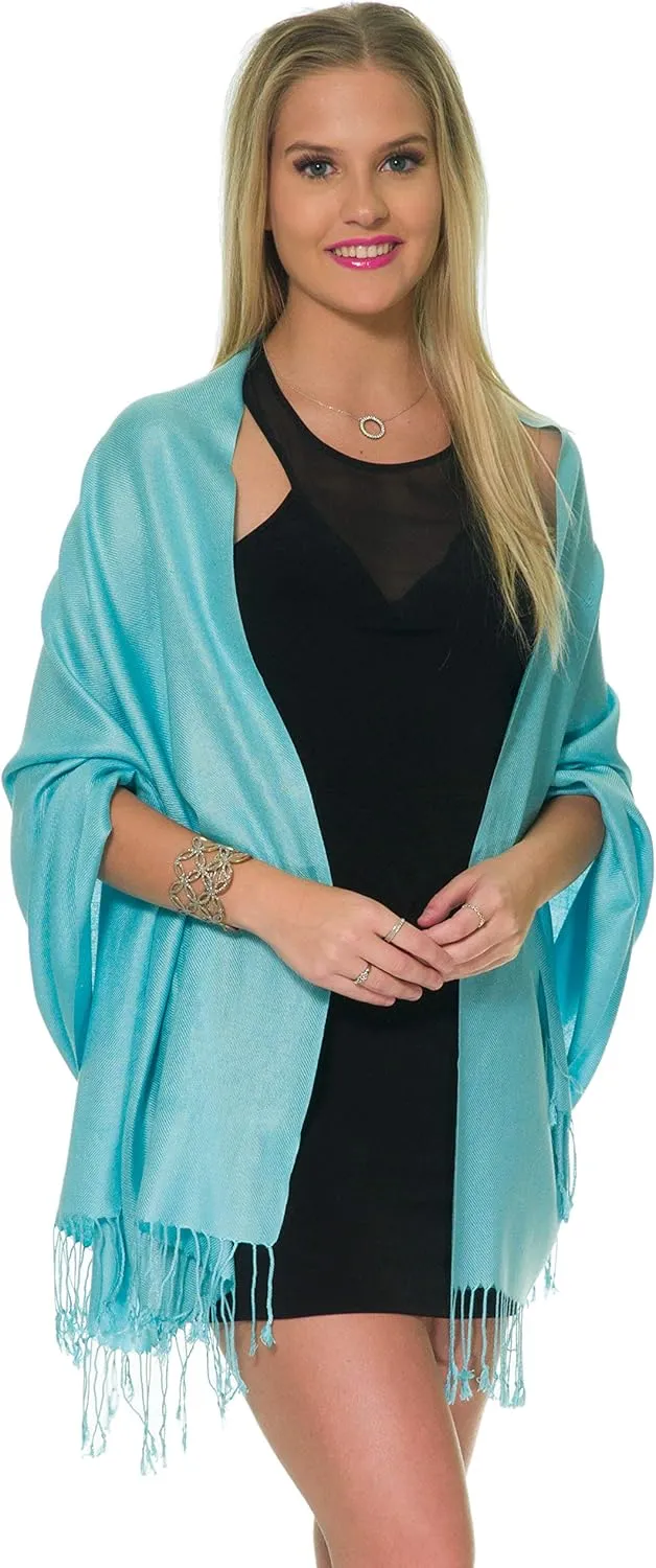 Pashmina Shawls and Wraps for Evening Dresses, Large Soft Pashminas Wedding Shawl