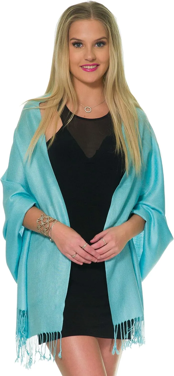 Pashmina Shawls and Wraps for Evening Dresses, Large Soft Pashminas Wedding Shawl