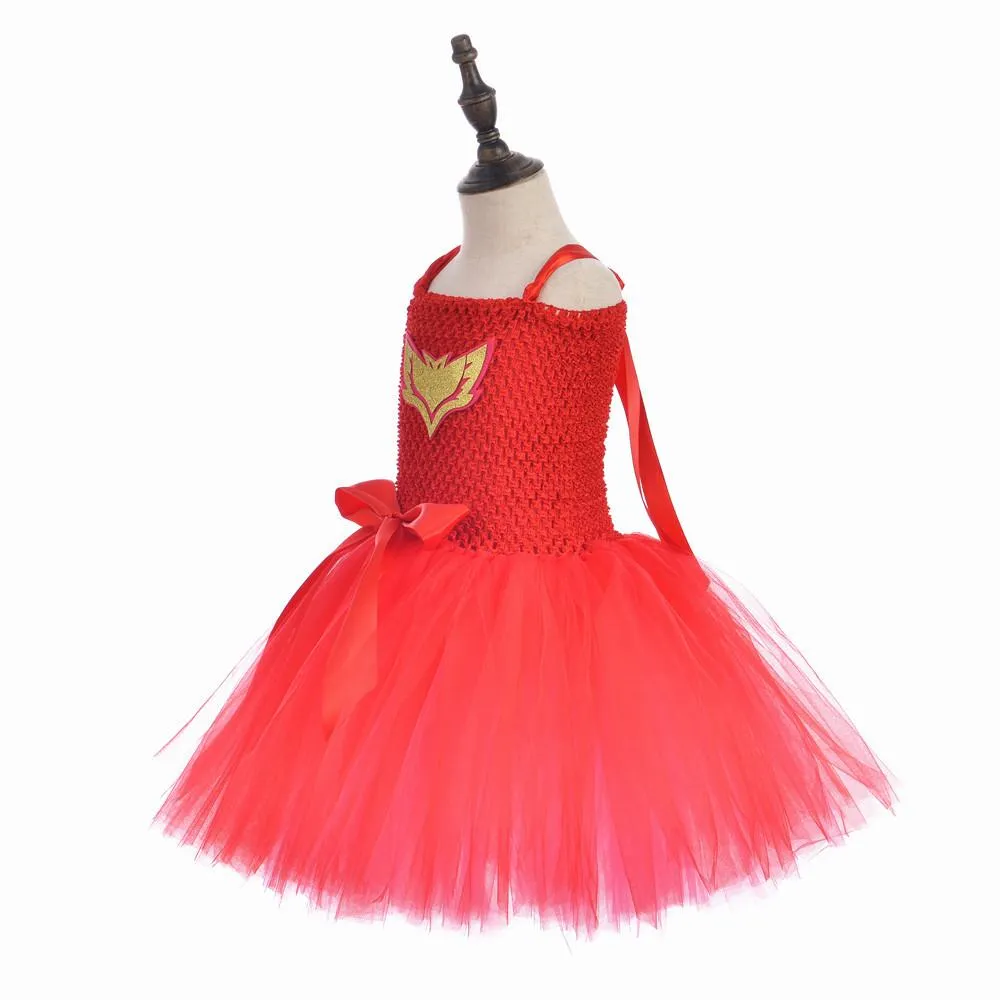 PJ Masks Superhero Cosplay Costumes Halloween Tutu Dress Suits