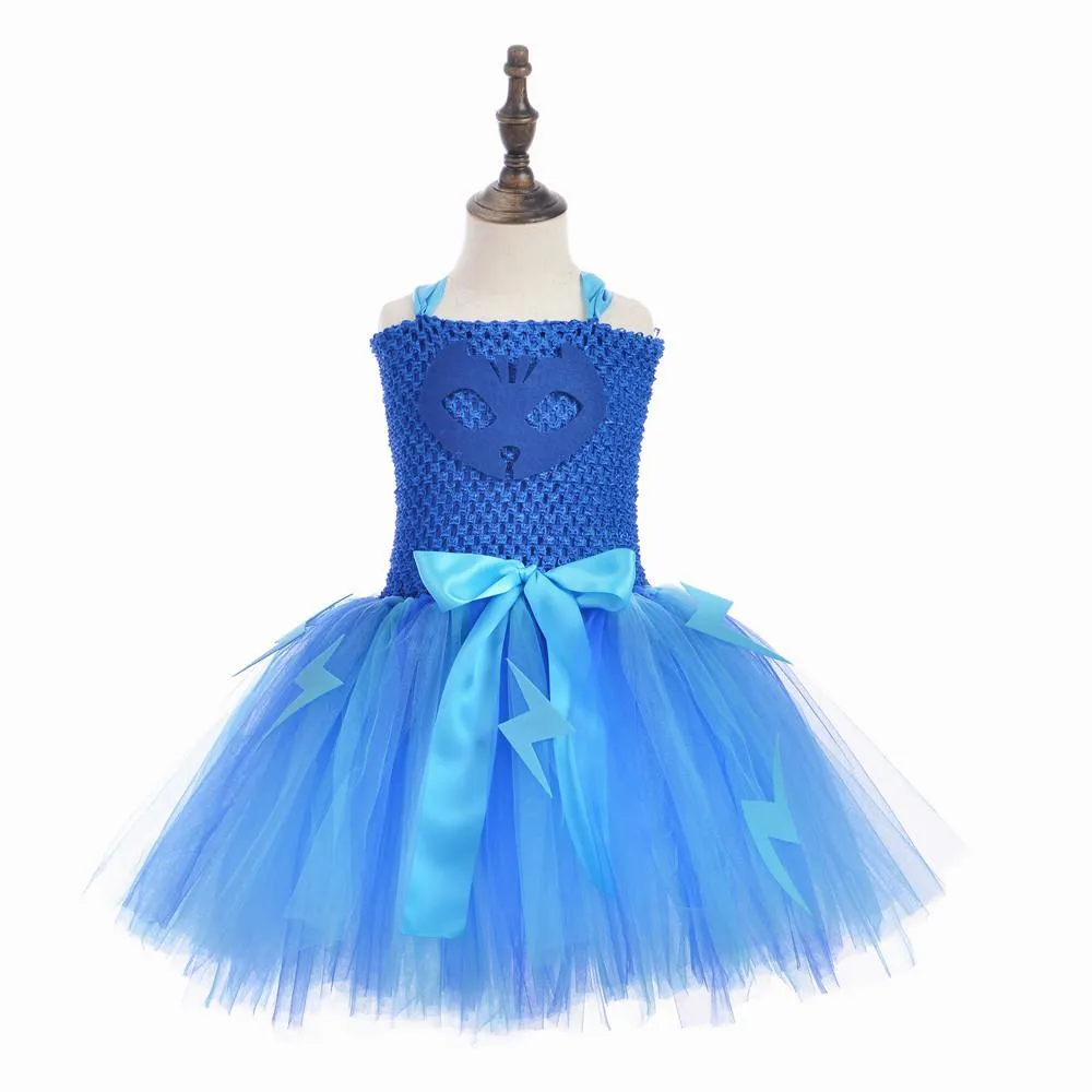 PJ Masks Superhero Cosplay Costumes Halloween Tutu Dress Suits