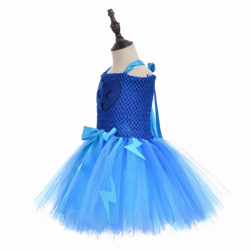PJ Masks Superhero Cosplay Costumes Halloween Tutu Dress Suits