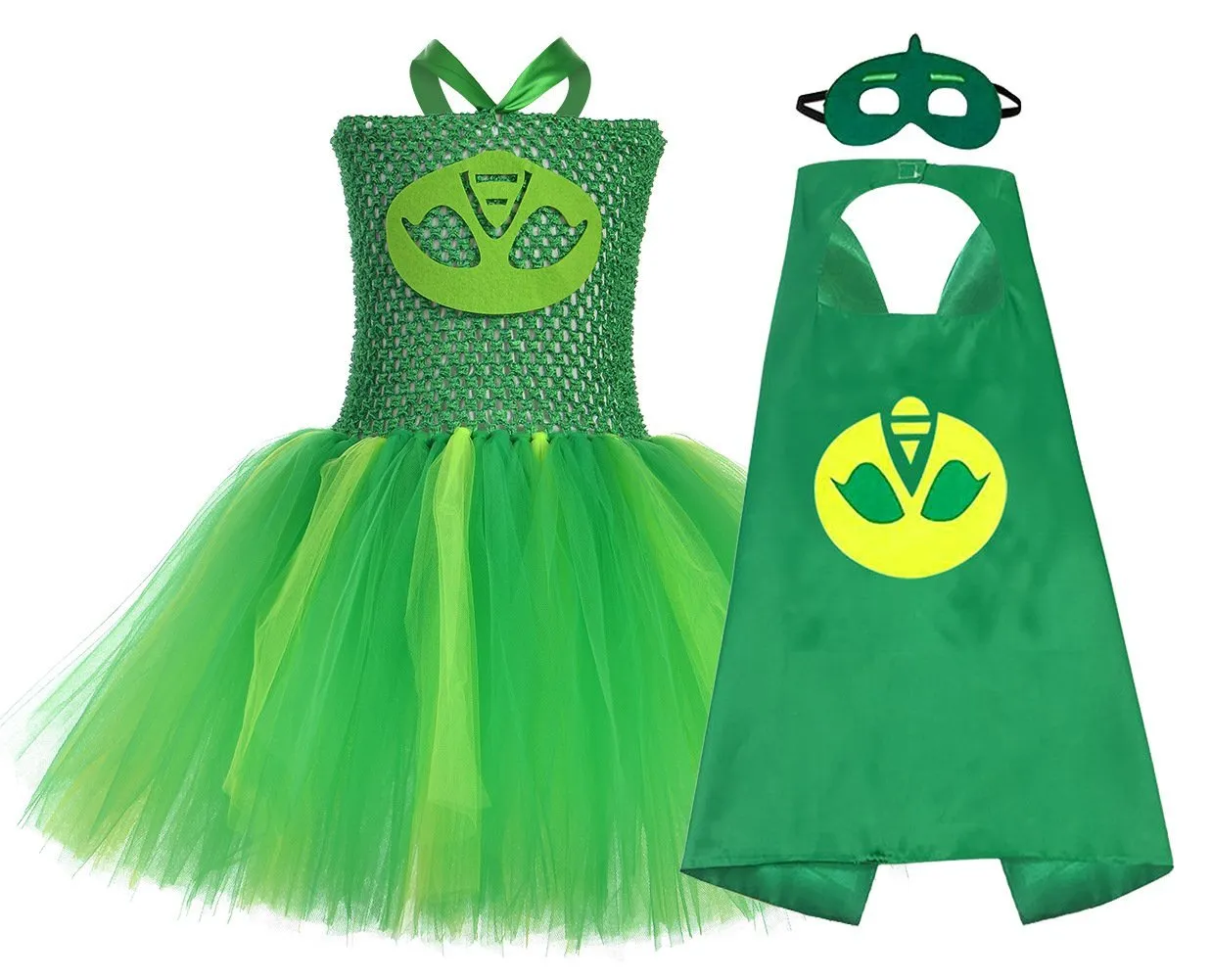 PJ Masks Superhero Cosplay Costumes Halloween Tutu Dress Suits