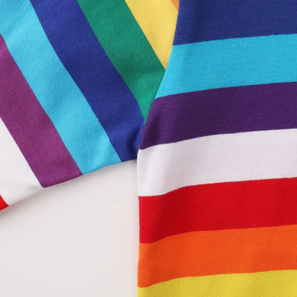 Spring&Gege Boys' Short Sleeve Striped Crew Neck T-Shirt