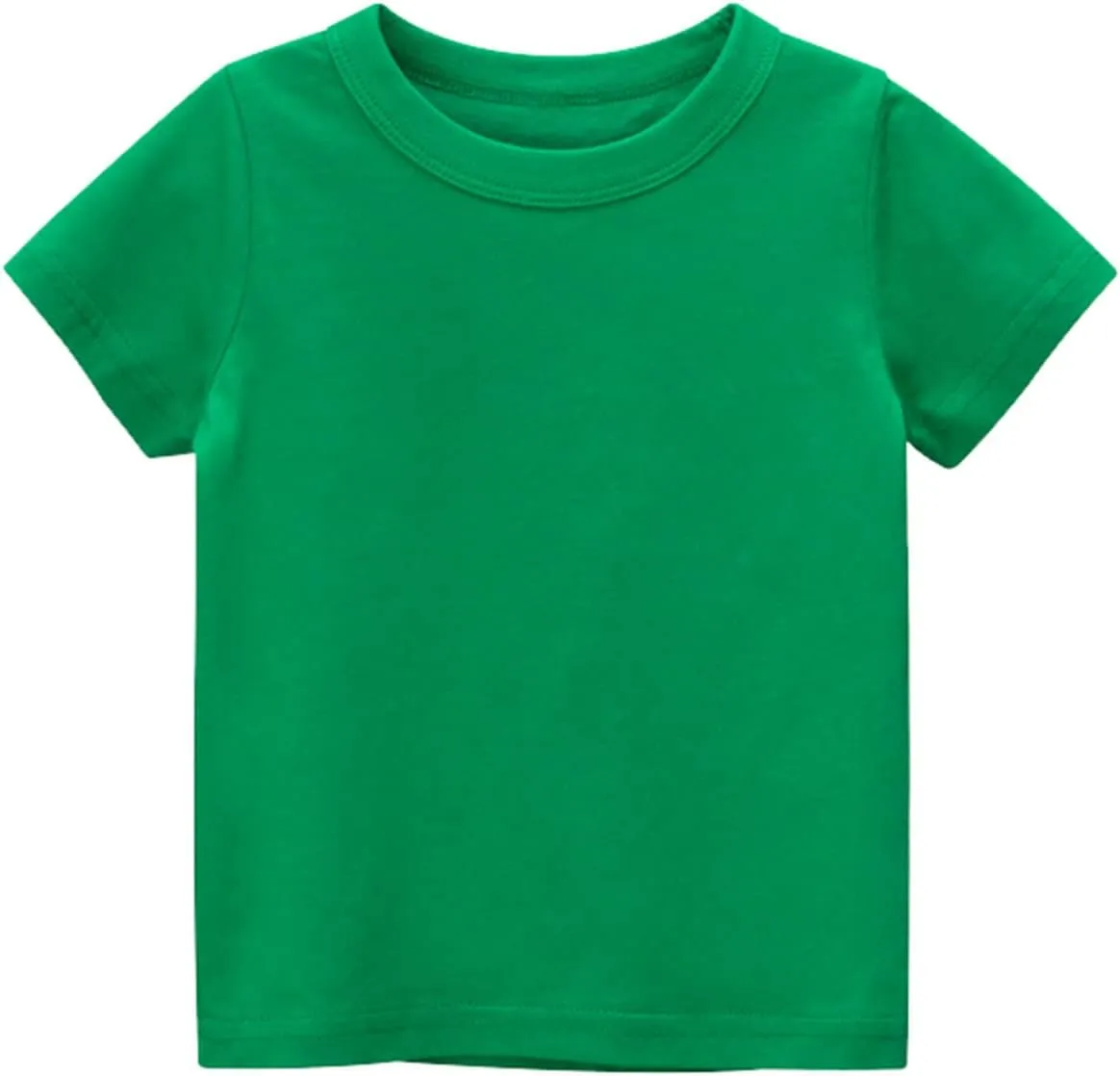 Unisex Summer Kids Baby Short Sleeve Crewneck T-Shirts Top Toddler Boys' Value Pack Organic Cotton Tee